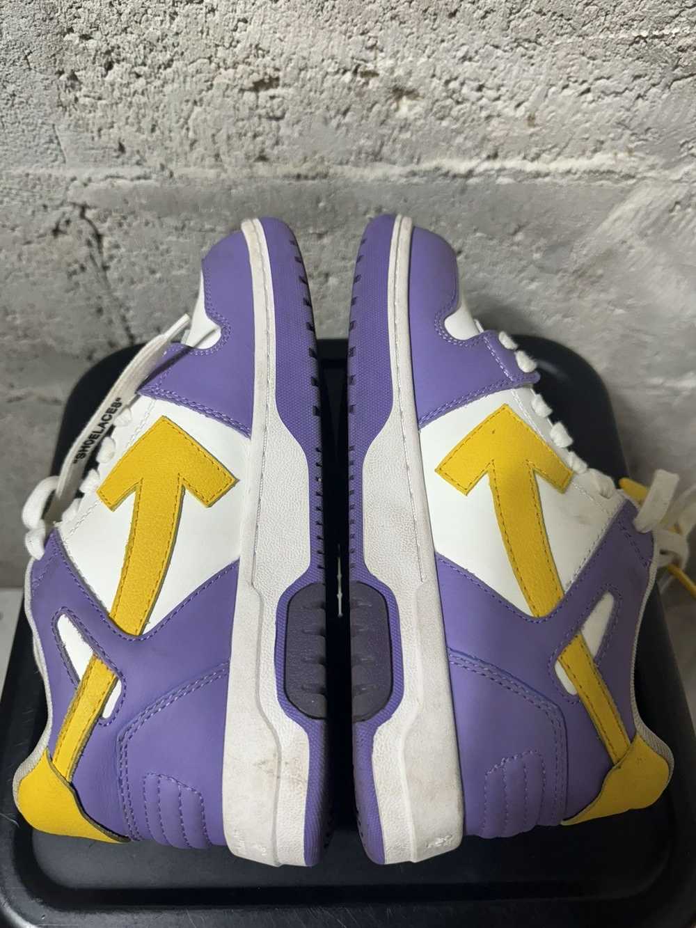 Off-White OFF WHITE Office Sneakers Purple Yellow - image 9