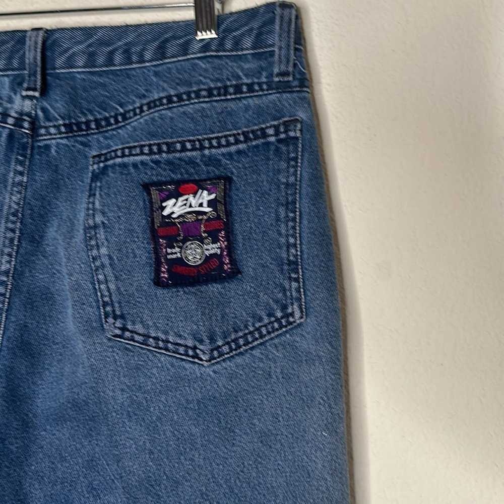 Vintage VTG 90s Zena Jeans Slant Pocket Ultra Hig… - image 12