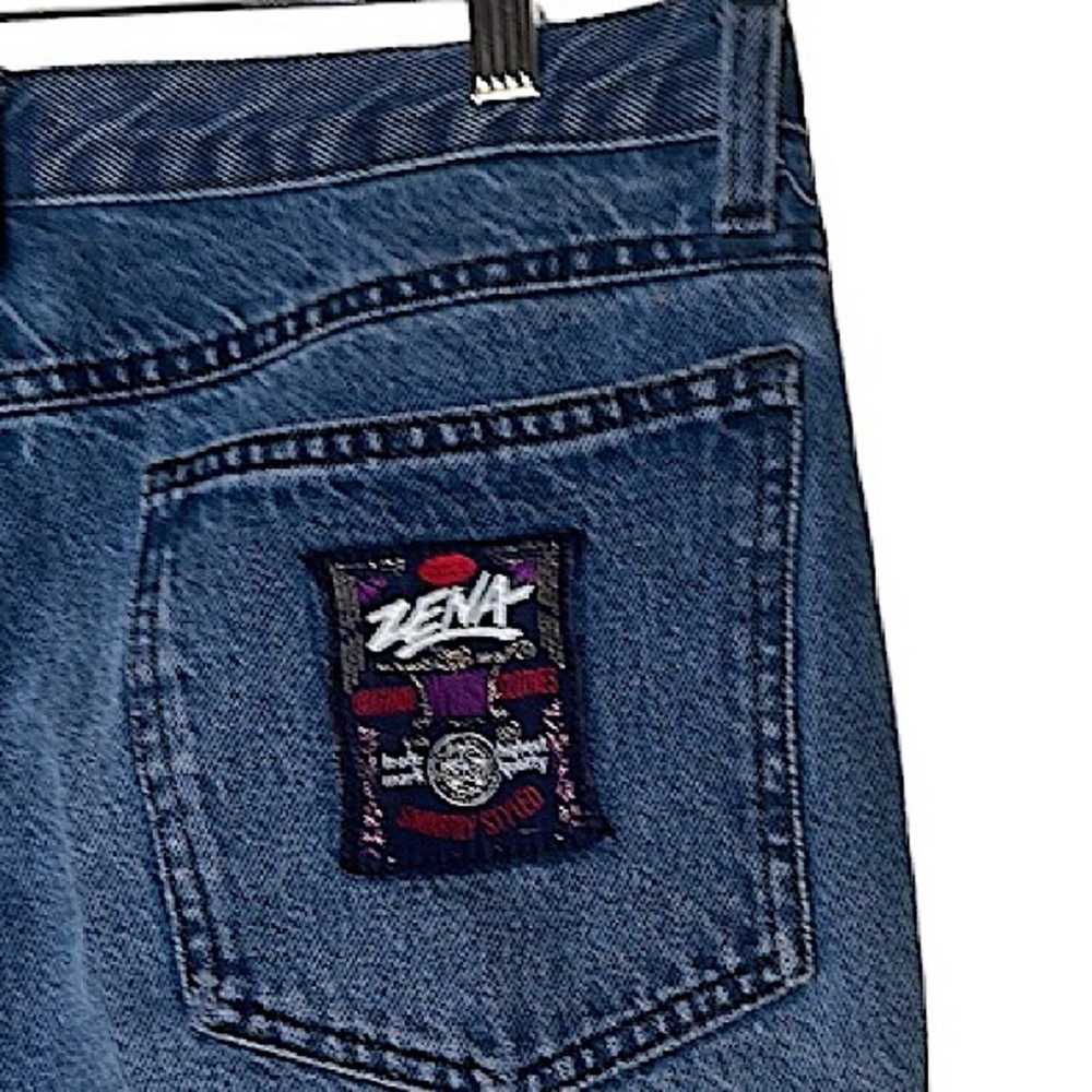 Vintage VTG 90s Zena Jeans Slant Pocket Ultra Hig… - image 6
