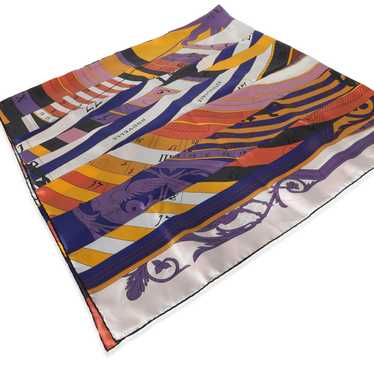 Hermes Hermès Purple Yellow Silk Astrologie Nouvel