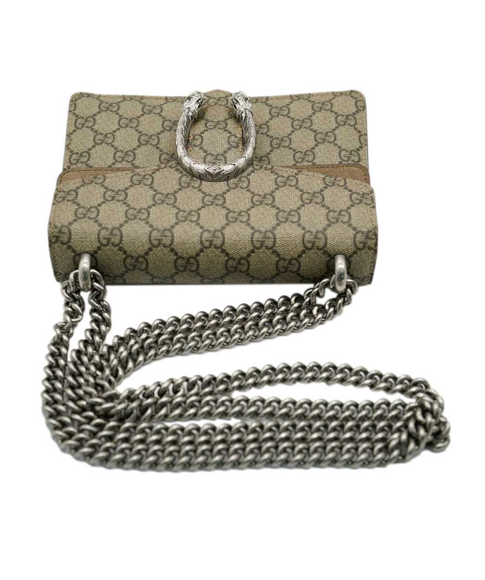 Gucci Gucci Taupe Suede GG Supreme Mini Dionysus - image 4