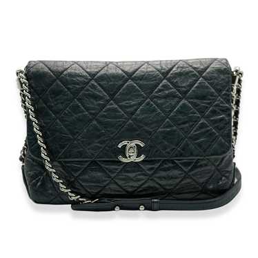 Chanel Chanel Black Crackled Aged Calfskin Big Ba… - image 1