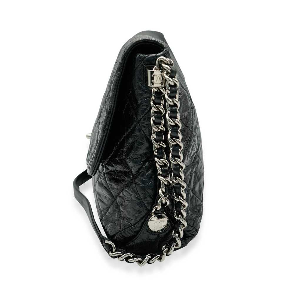 Chanel Chanel Black Crackled Aged Calfskin Big Ba… - image 5