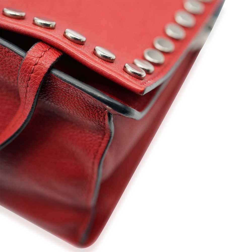 Prada Prada Red Leather Glace Etiquette Crossbody - image 4