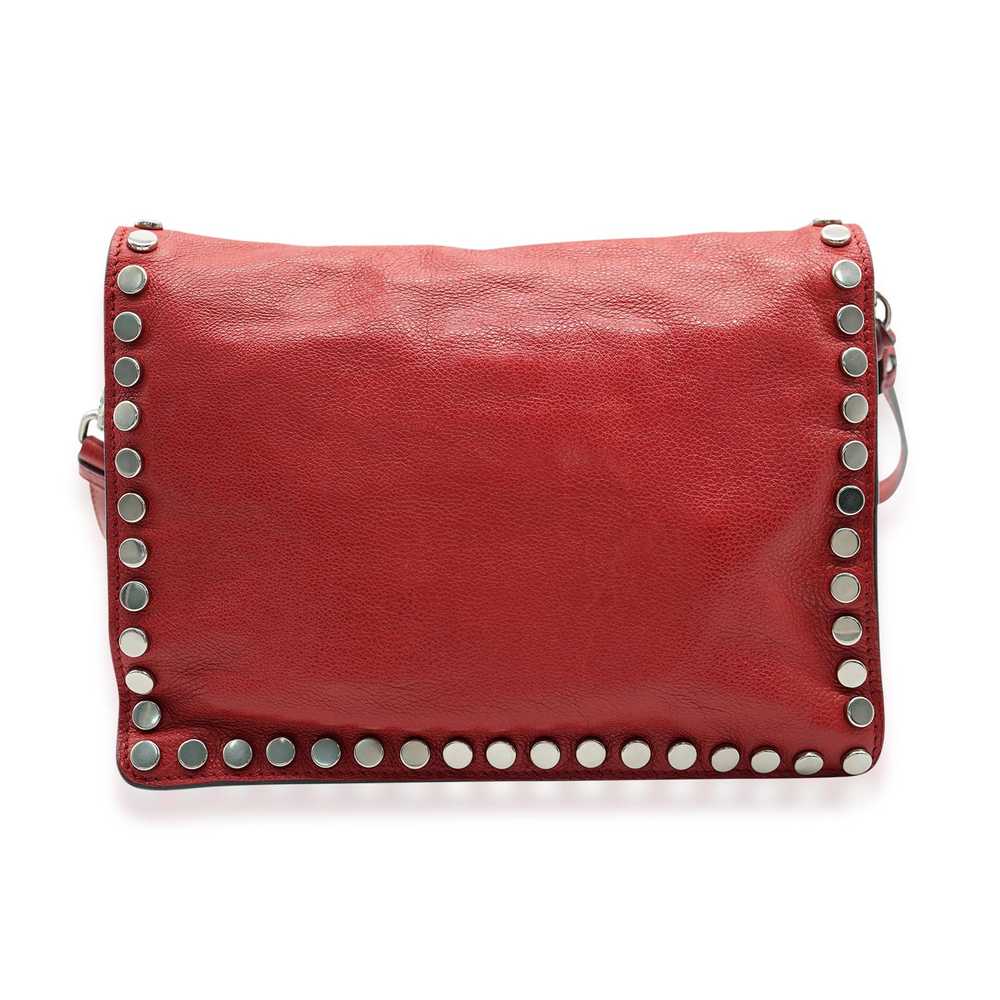 Prada Prada Red Leather Glace Etiquette Crossbody - image 5