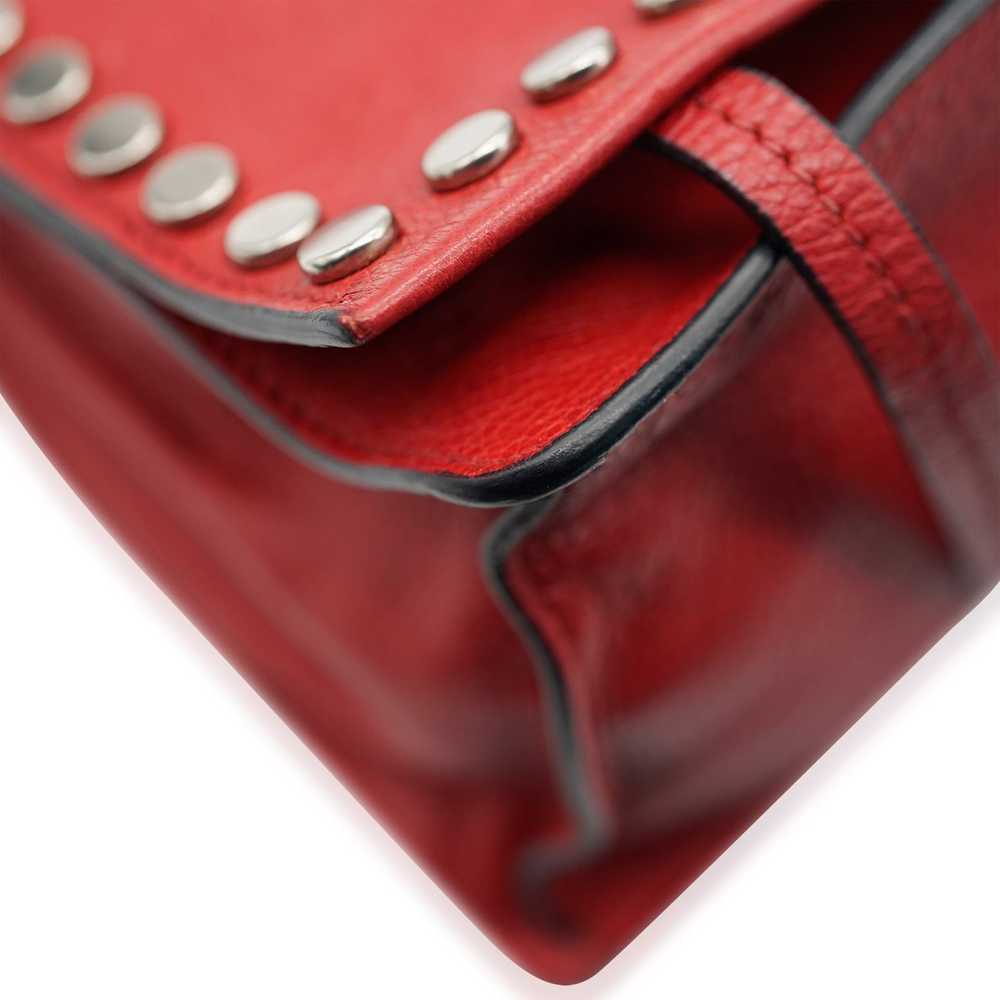 Prada Prada Red Leather Glace Etiquette Crossbody - image 7