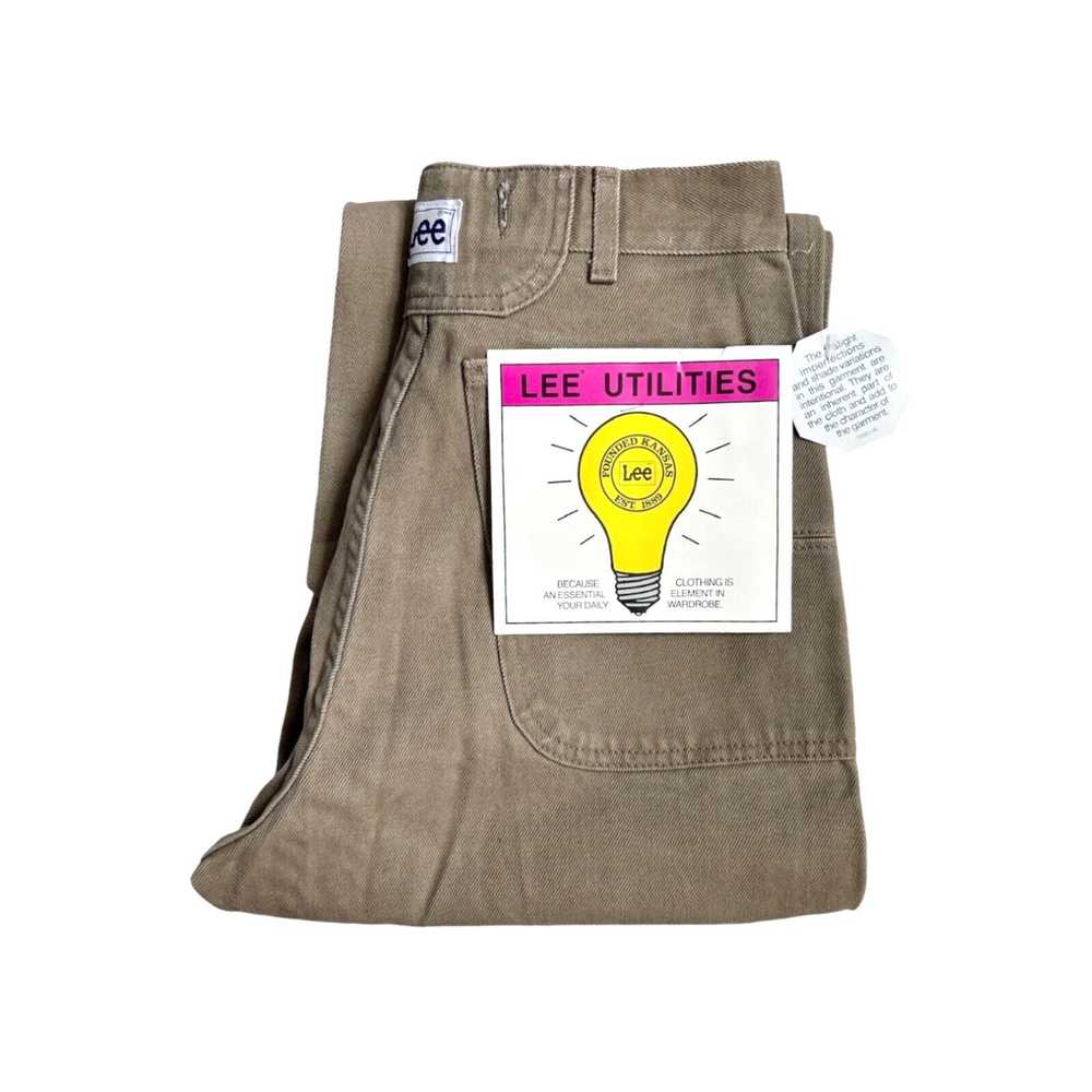 Lee vintage lee utilities khaki jeans mens size 3… - image 2