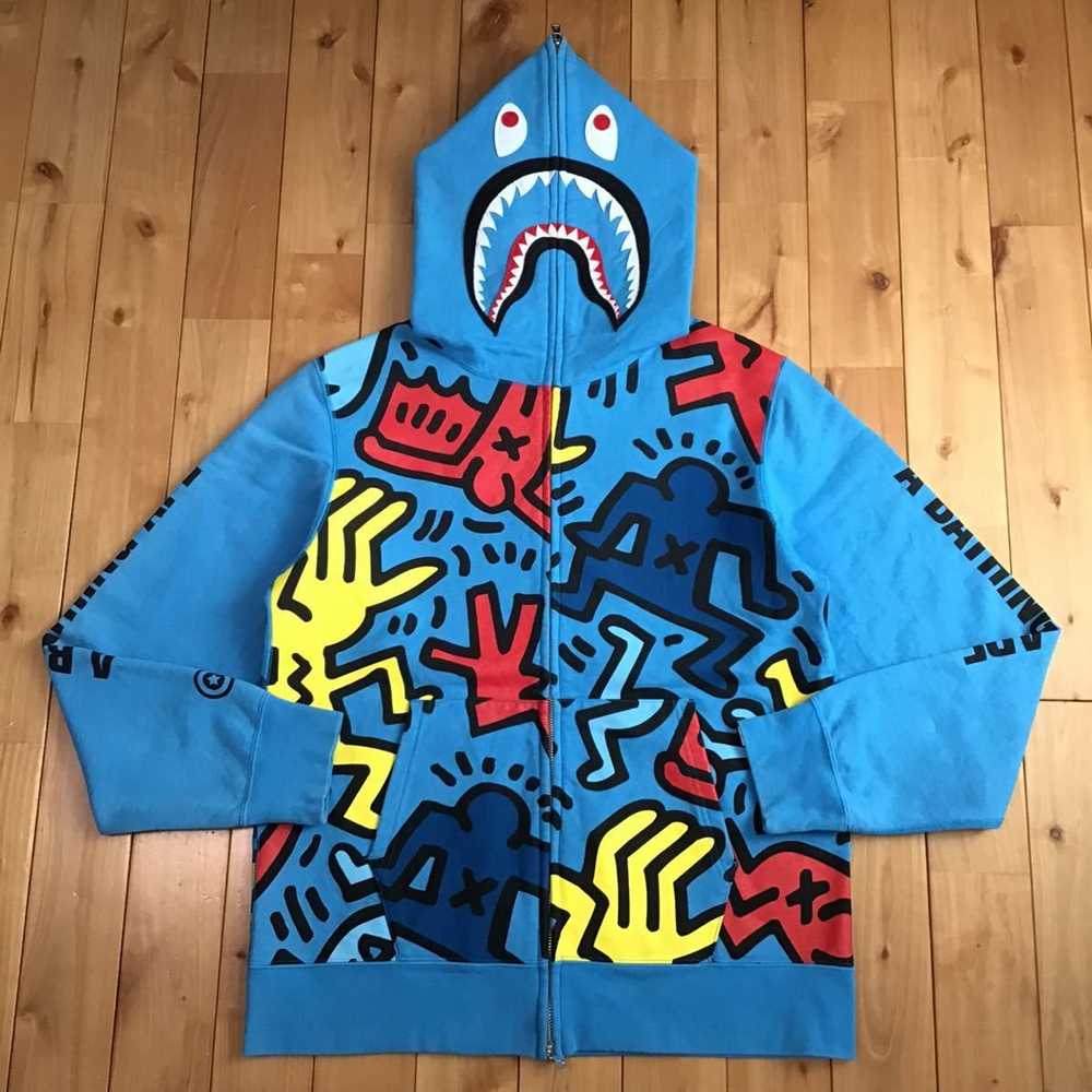 Bape × Keith Haring BAPE × Keith Haring Shark ful… - image 1