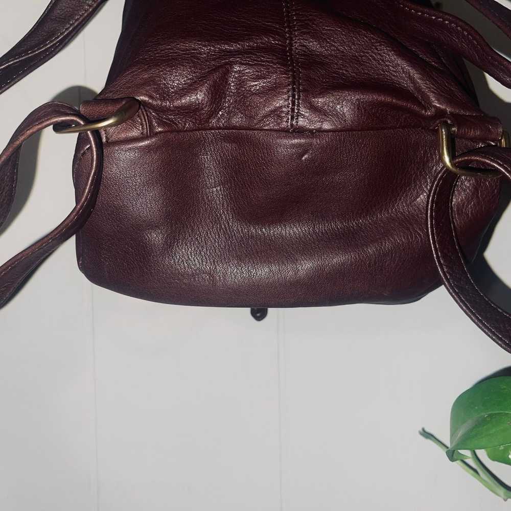 RARE VINTAGE Tannery West Brown Backpack - image 7