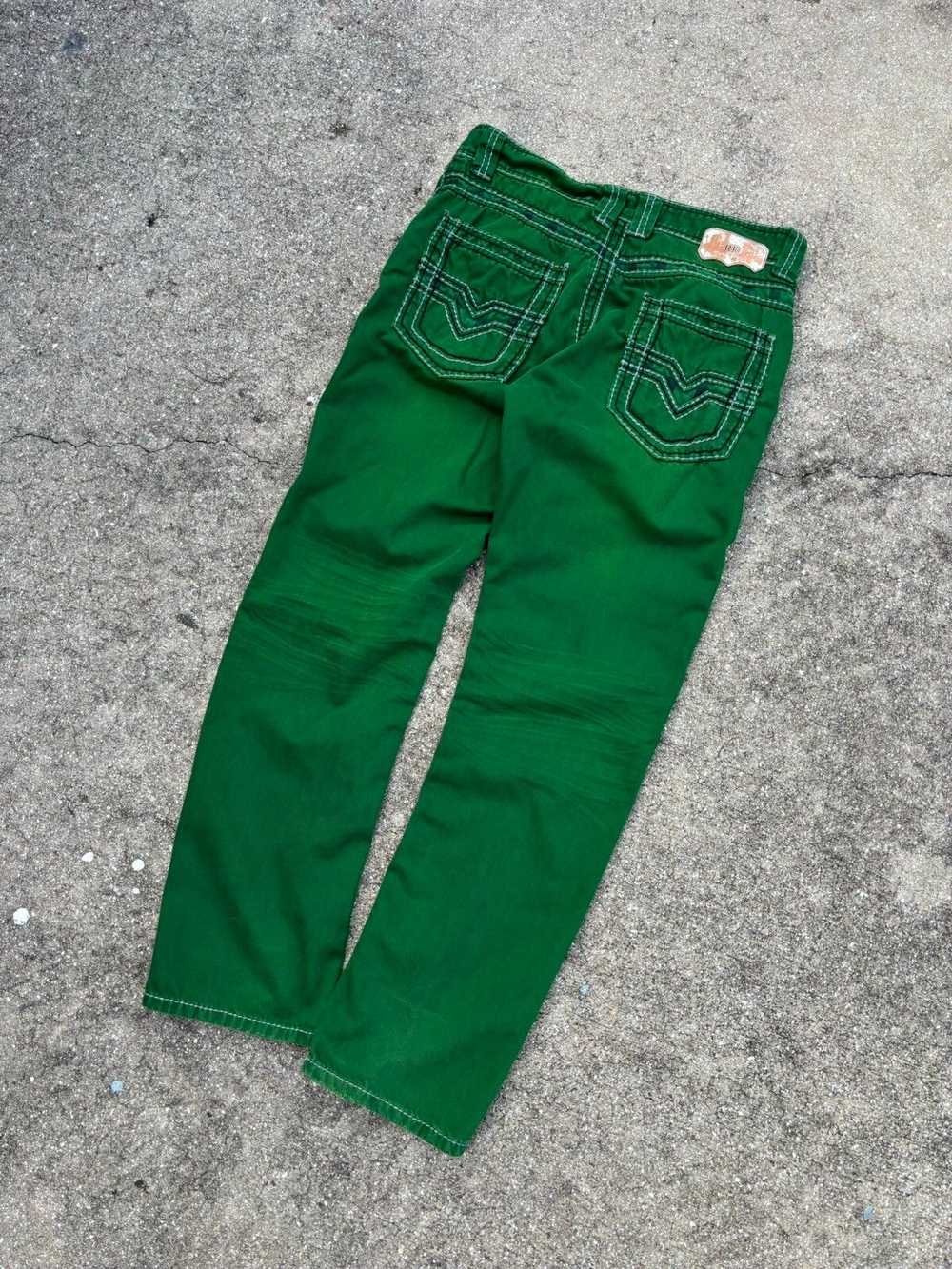Streetwear × True Religion × Vintage Y2K Green Fe… - image 11