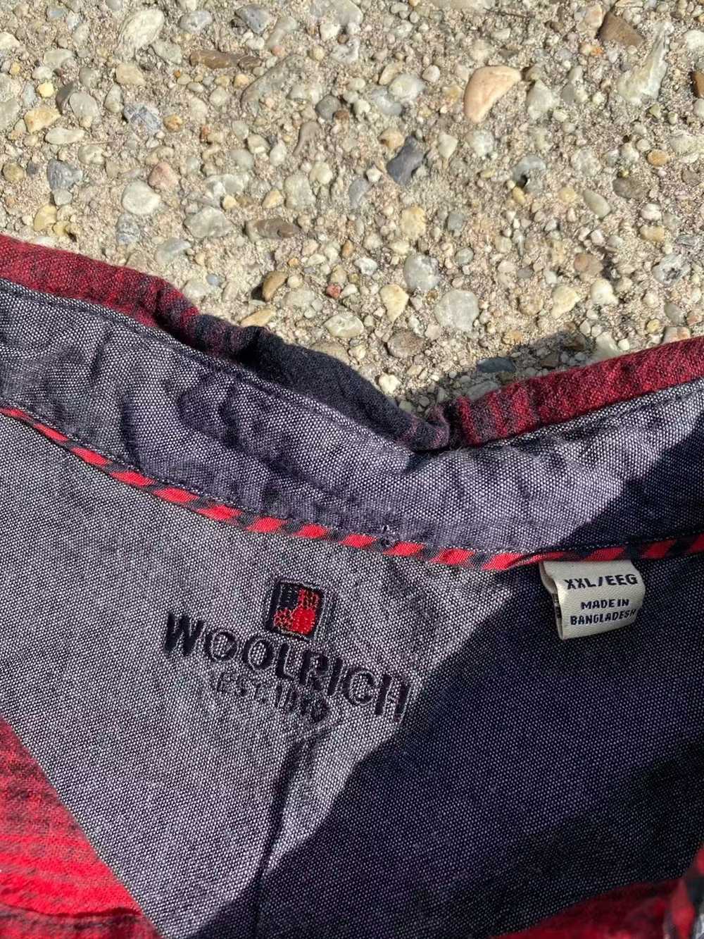 Woolrich Woolen Mills Vintage Flannel Red/Black - image 2