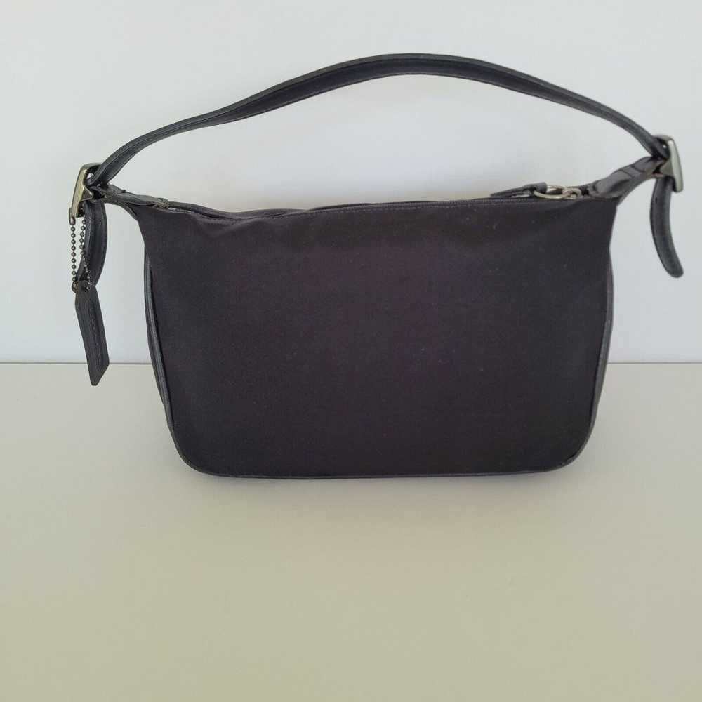 Coach Vintage Neoprene Leather Trim Small Solid B… - image 2