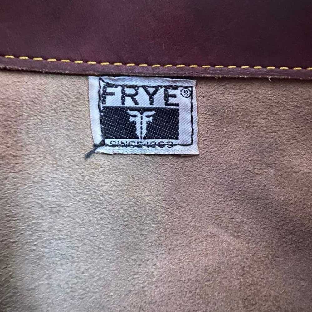 Vintage FRYE 1970’s Leather Shoulder Messenger Bag - image 10