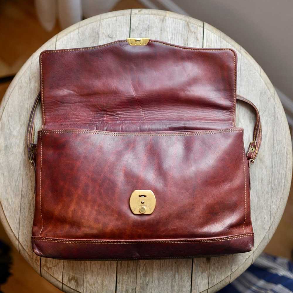 Vintage FRYE 1970’s Leather Shoulder Messenger Bag - image 6