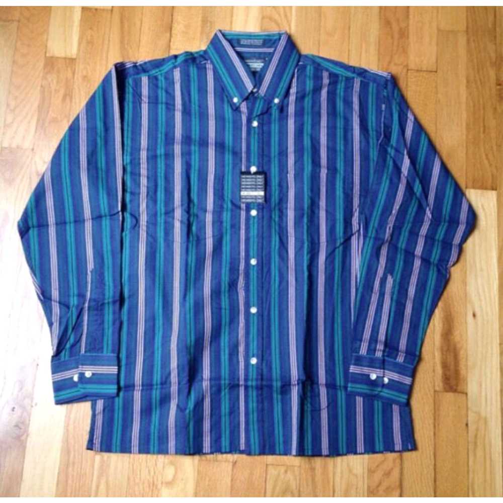 Members Only vintage members only striped L/S shi… - image 2