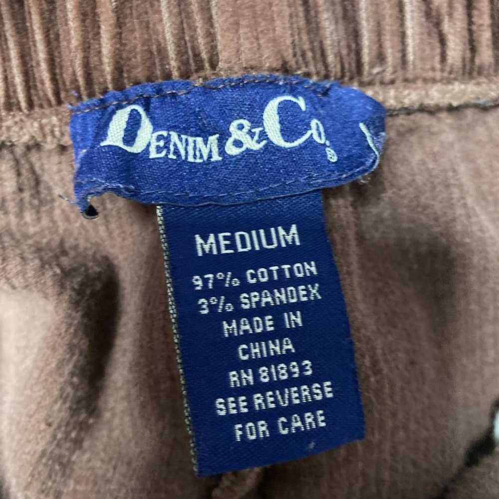 Denim & Co. Brown Curdoroy Pants - image 2