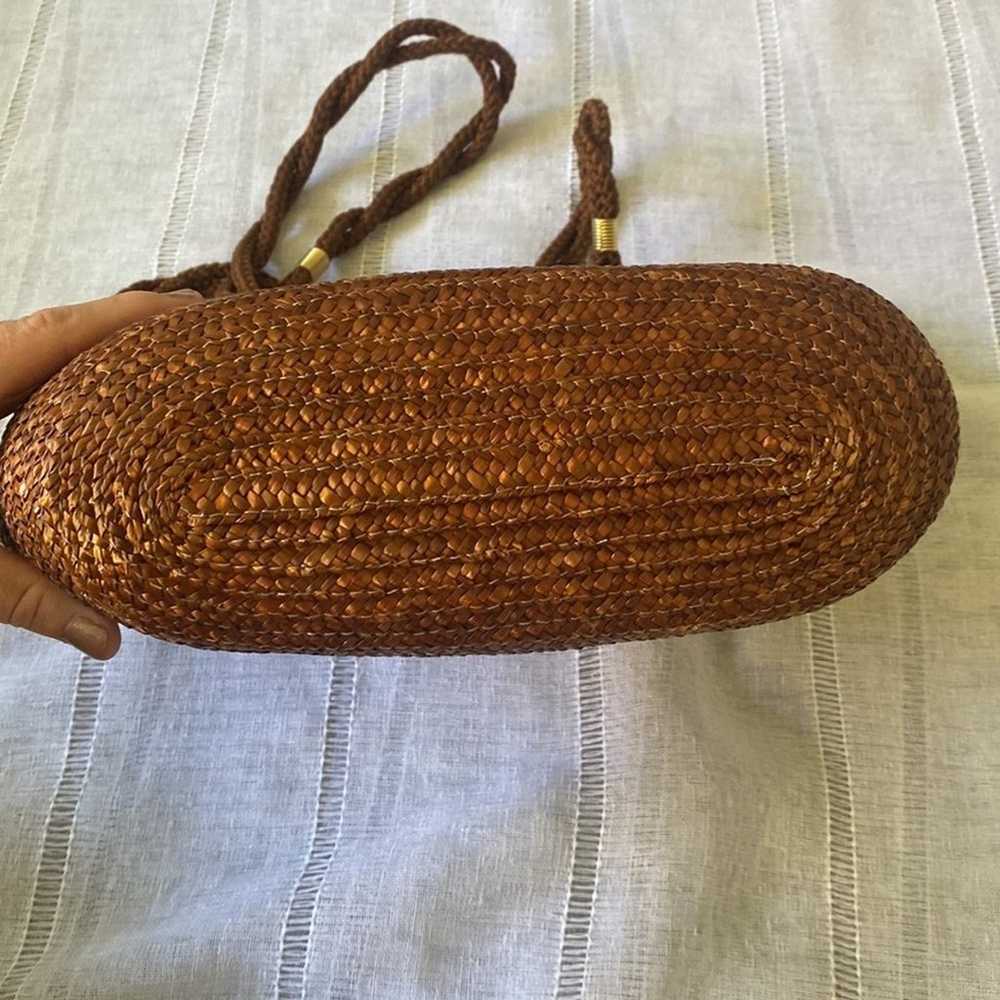 Worthington vintage woven shoulder bag with metal… - image 8