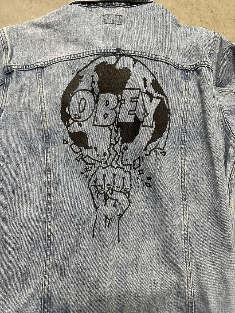 Designer × Obey × Streetwear Obey Denim Jacket - image 1
