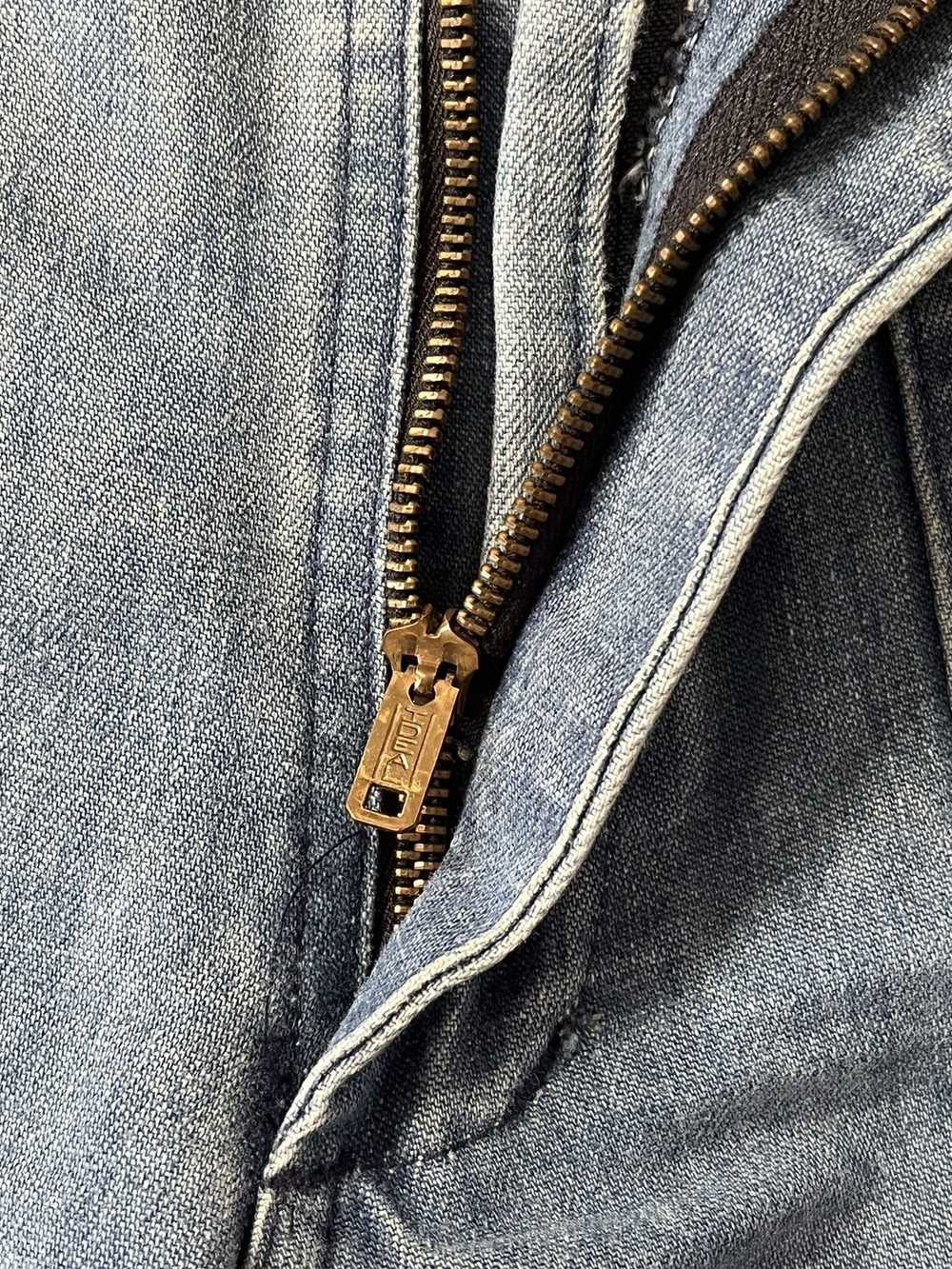 Distressed Denim × Military × Usn Vtg 80s Flared … - image 3