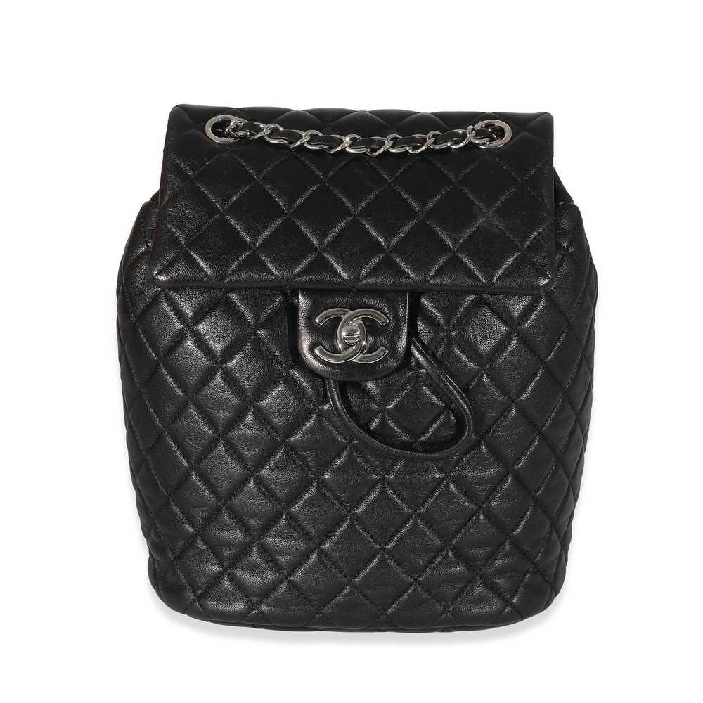 Chanel Chanel 16P Black Quilted Lambskin Small Ur… - image 1