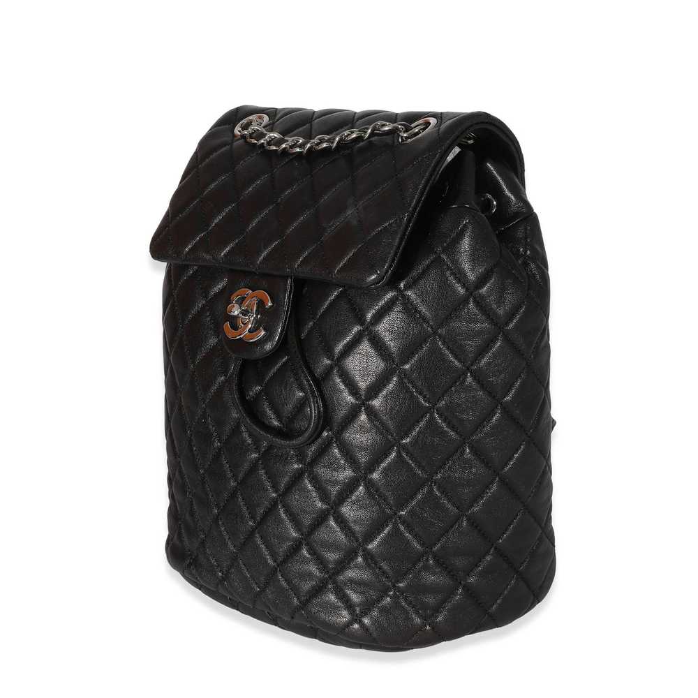 Chanel Chanel 16P Black Quilted Lambskin Small Ur… - image 2