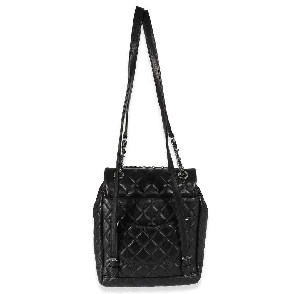 Chanel Chanel 16P Black Quilted Lambskin Small Ur… - image 3