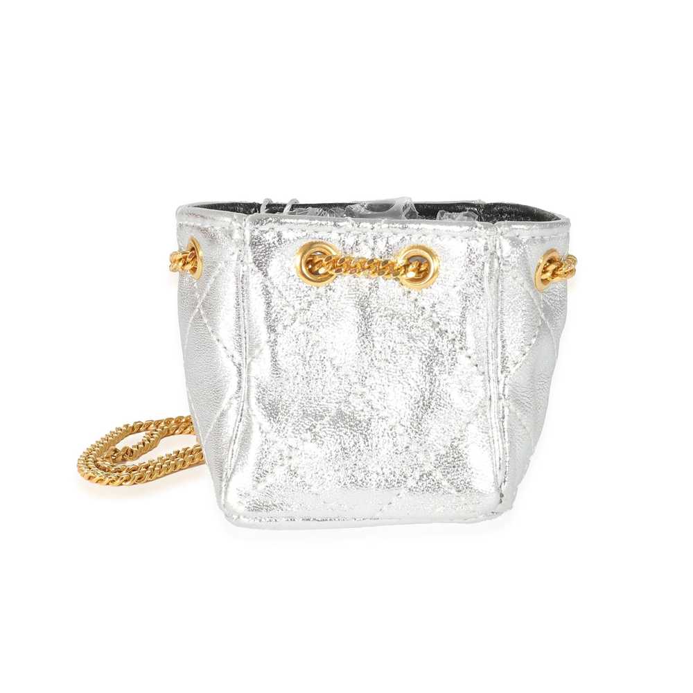 Chanel Vintage Chanel Mini Crossbody Silver Metal… - image 1