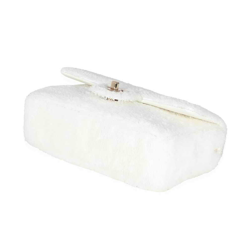 Chanel Chanel White Sequin Mini Single Flap Bag - image 5