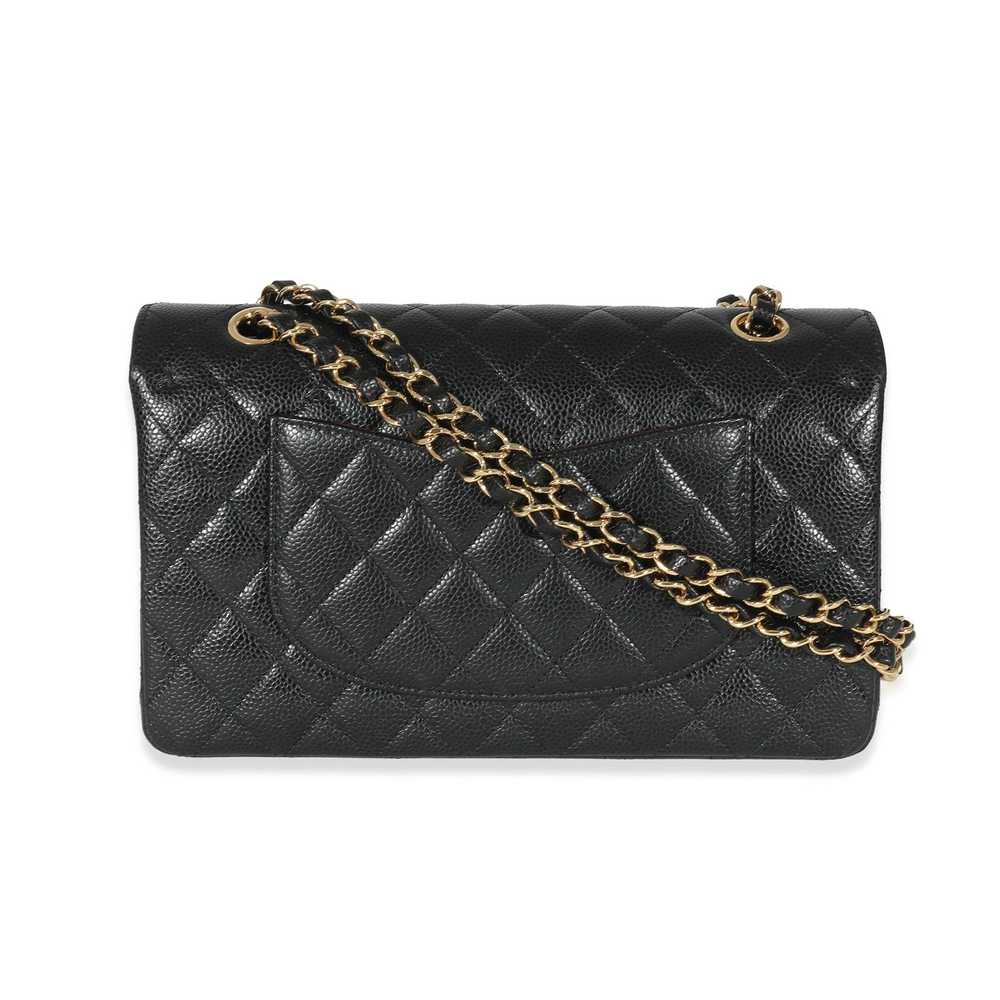 Chanel Chanel Black Quilted Caviar Medium Classic… - image 3