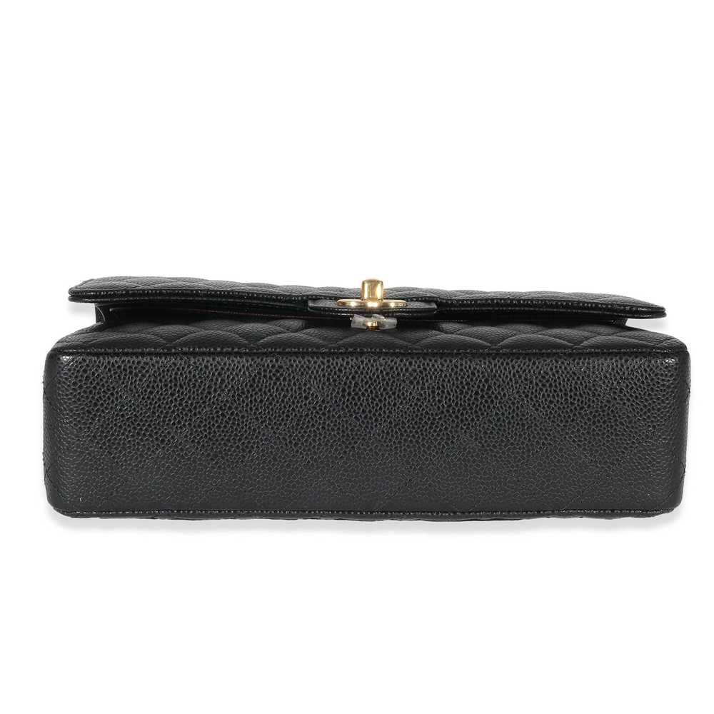 Chanel Chanel Black Quilted Caviar Medium Classic… - image 5