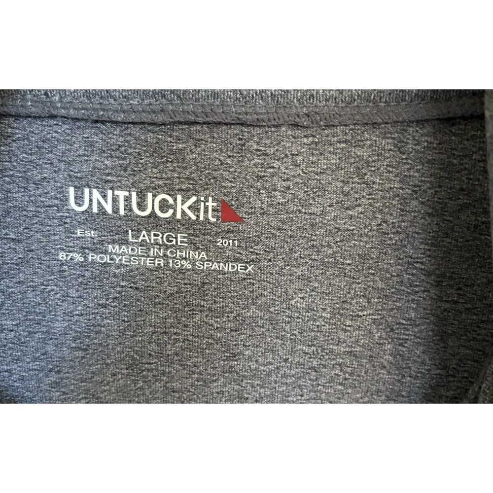 UNTUCKit Untuckit Mens Performance Jacket Gray Re… - image 3