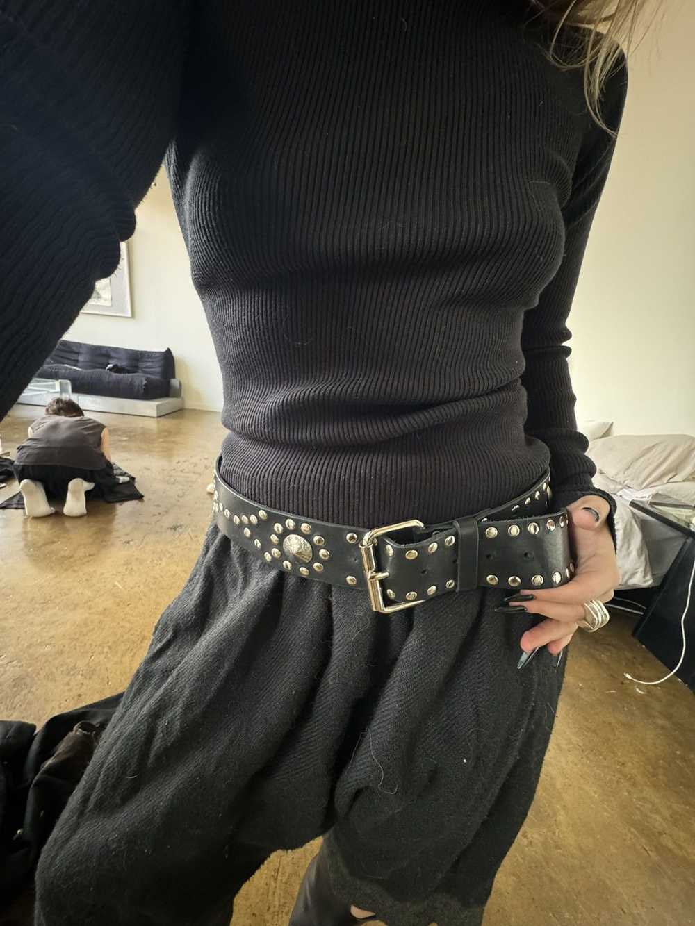 Japanese Brand × Vintage Y2K stud belt - image 5