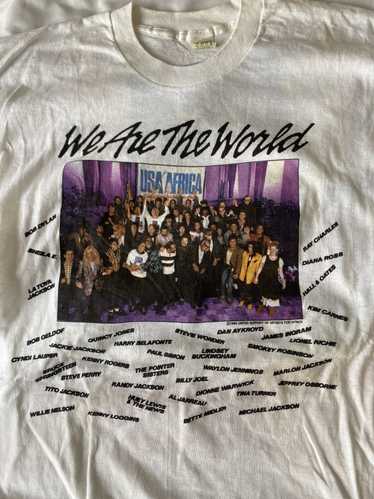 Screen Stars We are the world t-shirt