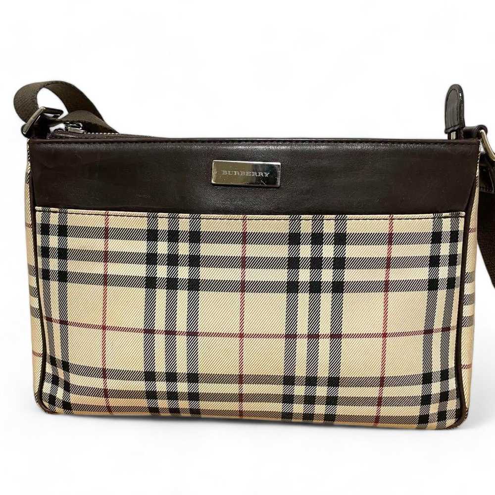 Burberry Burberry - pochette bag nova check leath… - image 2