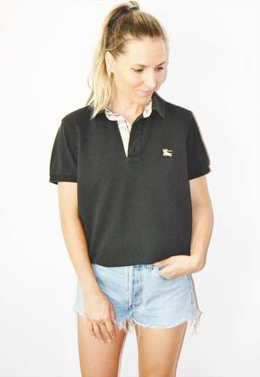 Vintage 90s BURBERRY Polo T-shirt Made in UNITED K