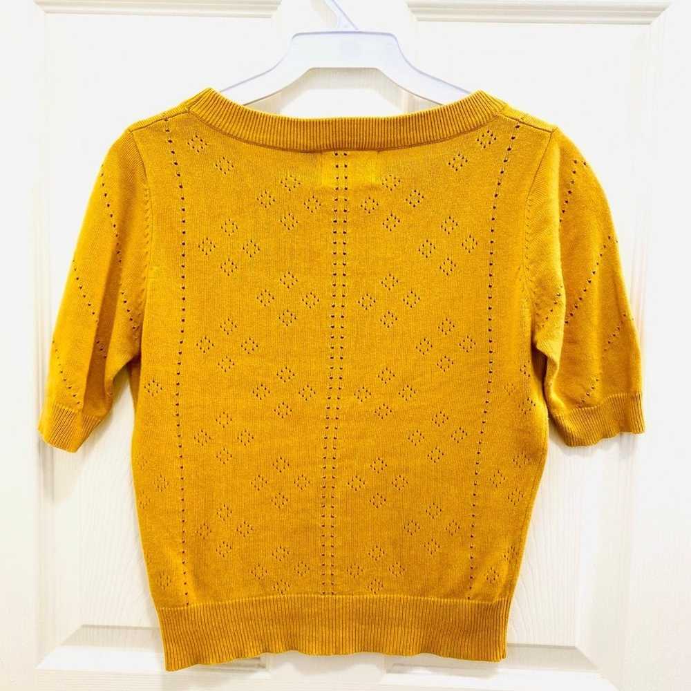 50s Banned Retro Jumper Shirt Sweater in Mustard … - image 3