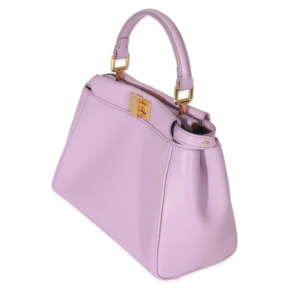 Fendi Fendi Lavender Nappa Iconic Mini Peekaboo - image 2