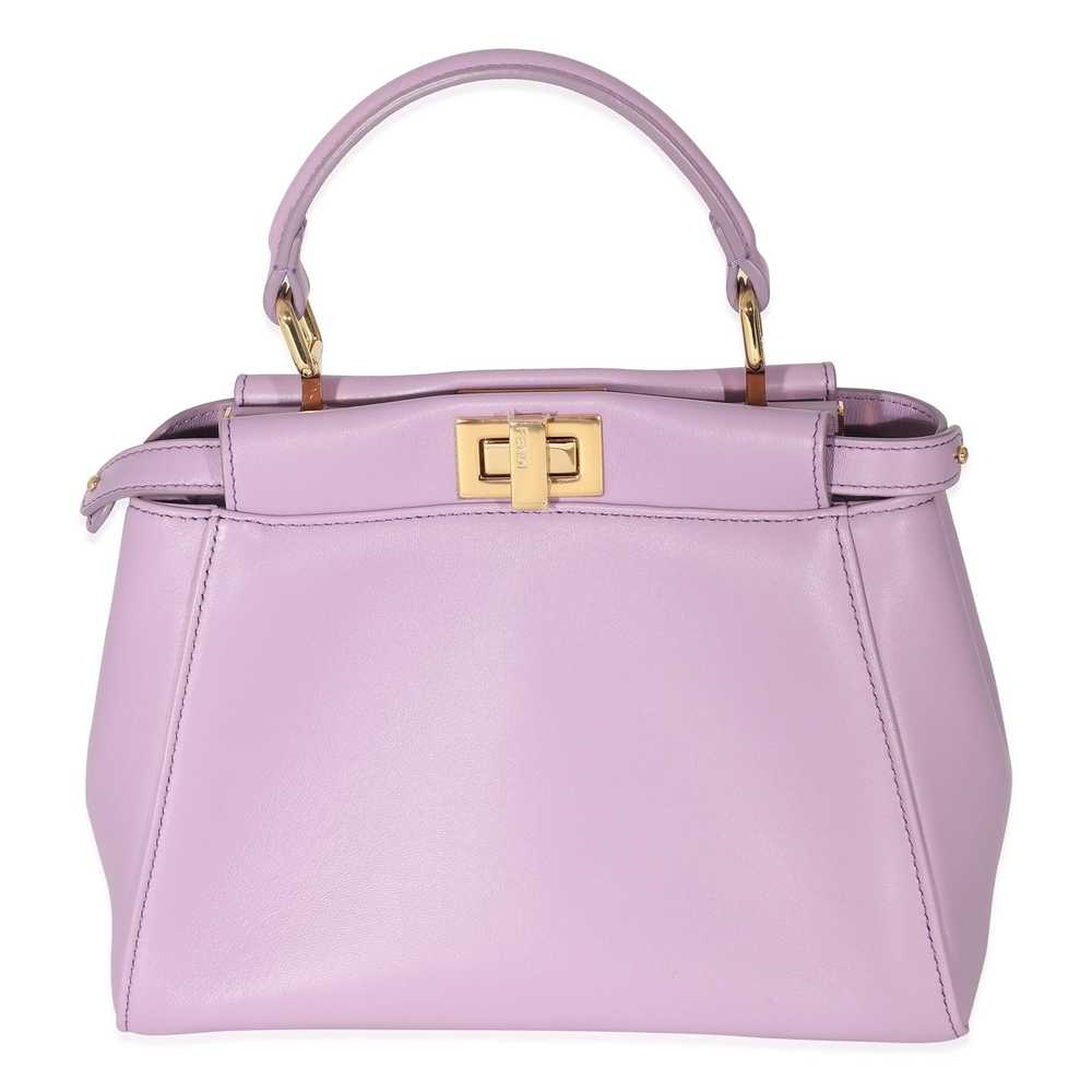 Fendi Fendi Lavender Nappa Iconic Mini Peekaboo - image 3