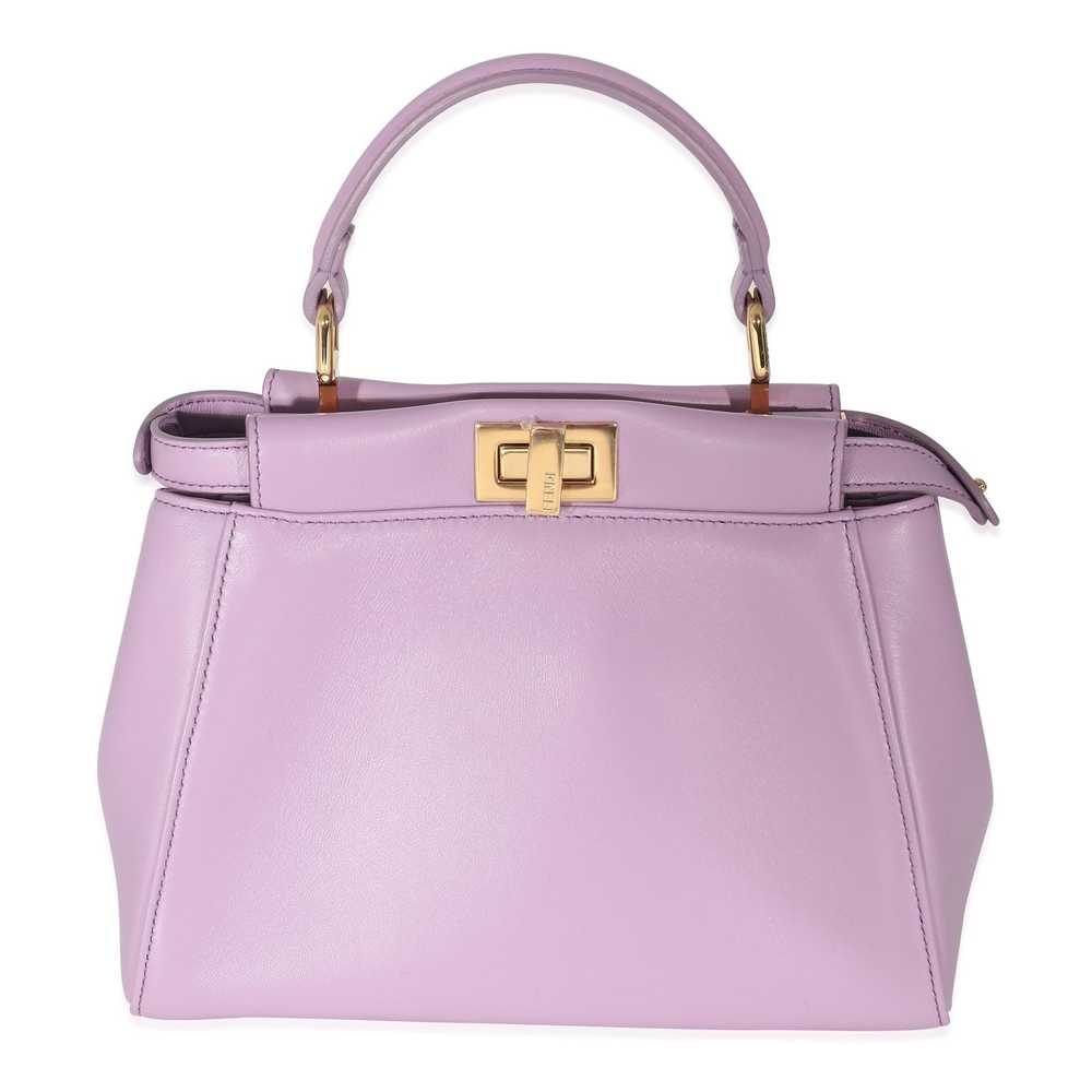 Fendi Fendi Lavender Nappa Iconic Mini Peekaboo - image 5