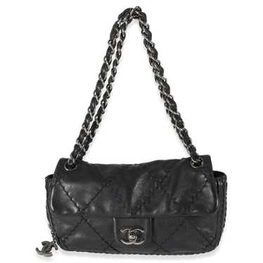 Chanel Chanel Black Quilted Calfskin Expandable Fl