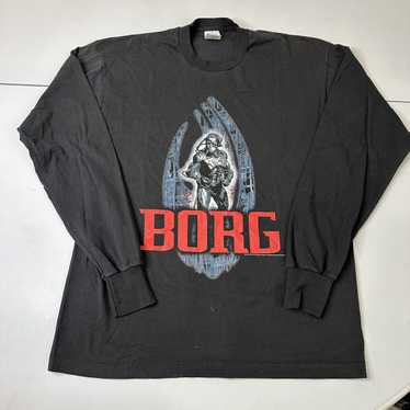 Vintage Vintage Star Trek 1996 Borg Shirt XL Black - image 1