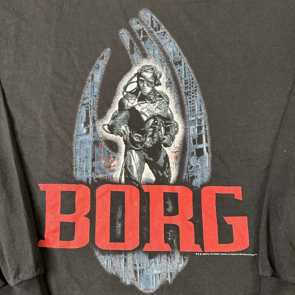 Vintage Vintage Star Trek 1996 Borg Shirt XL Black - image 5