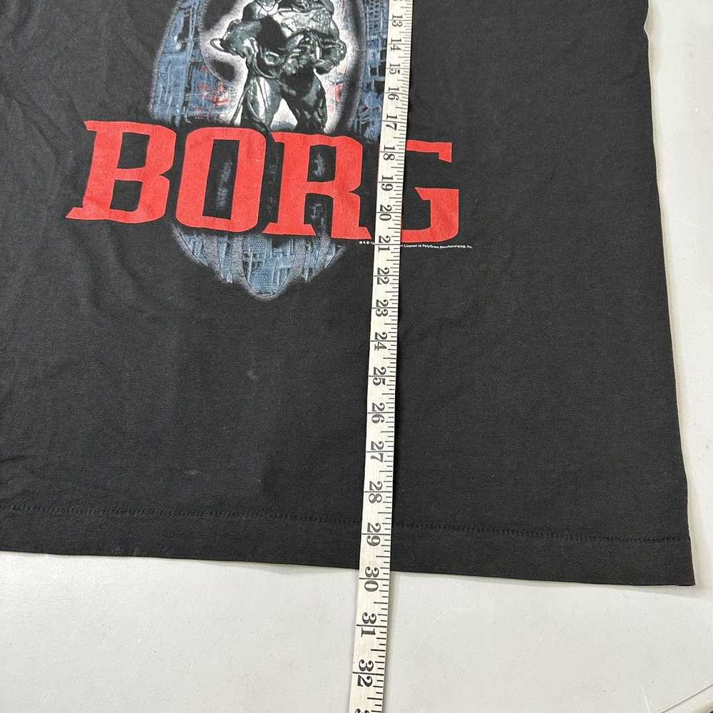 Vintage Vintage Star Trek 1996 Borg Shirt XL Black - image 9