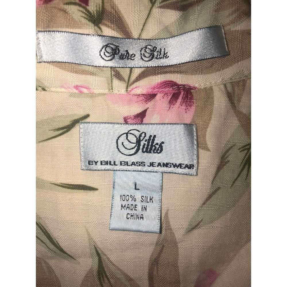 Silks by Bill Blass Jeanswear Pure Silk Vintage F… - image 4