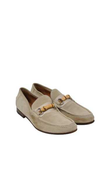 Gucci Bamboo Buckle Horsebit Penny Loafers Beige - image 1