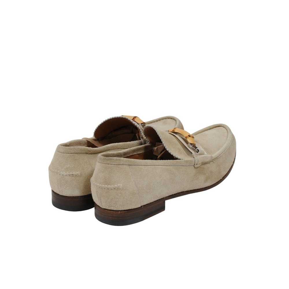 Gucci Bamboo Buckle Horsebit Penny Loafers Beige - image 7