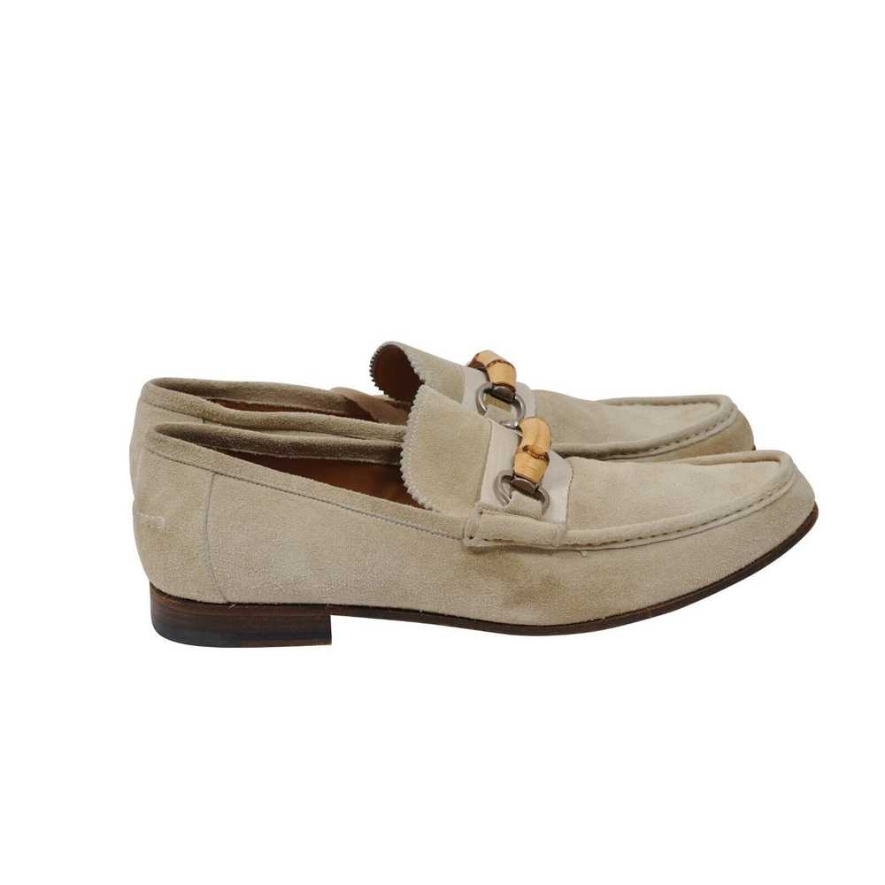 Gucci Bamboo Buckle Horsebit Penny Loafers Beige - image 8
