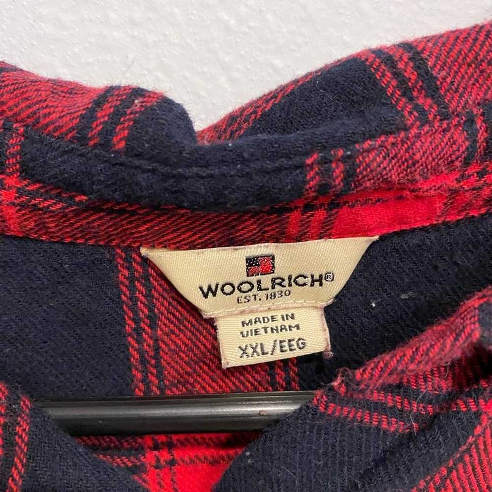 Vintage Woolrich Red and Black Flannel - image 3