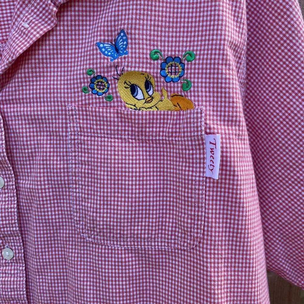 Vintage Looney Tunes Button Down Shirt - image 2