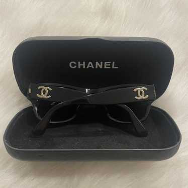 Chanel × Vintage Authentic Chanel black sunglasse… - image 1